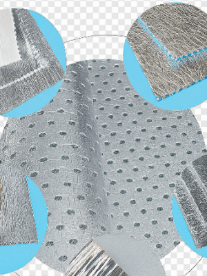 UEPE foam – thermal insulation with metallic reflective film on both sides for roof insulation