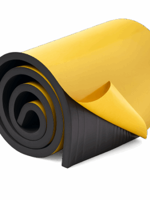 UNEO25 foam sheet, black with adhesive