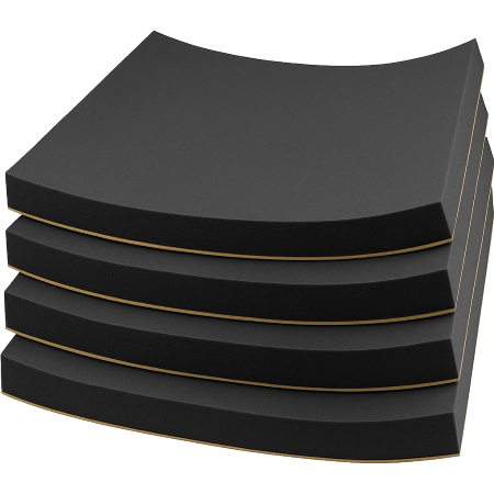 UNEO25 foam sheet, black with adhesive