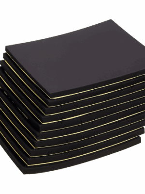 UNEO25 foam sheet, black with adhesive