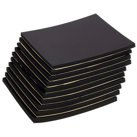 UNEO25 foam sheet, black with adhesive