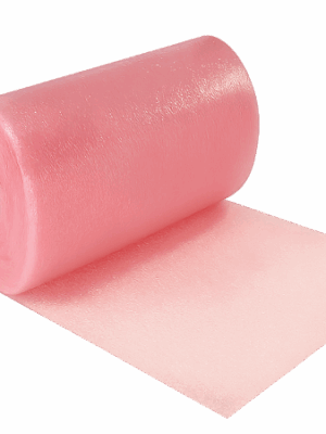 UBUBBLE anti-static film roll for protection of glassware & crockery - pink